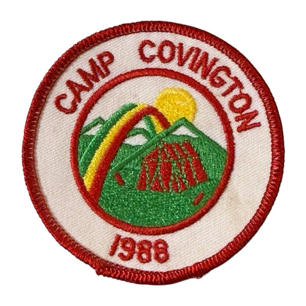 Vintage Girl Scouts Of America Camp Covington 1988 Patch